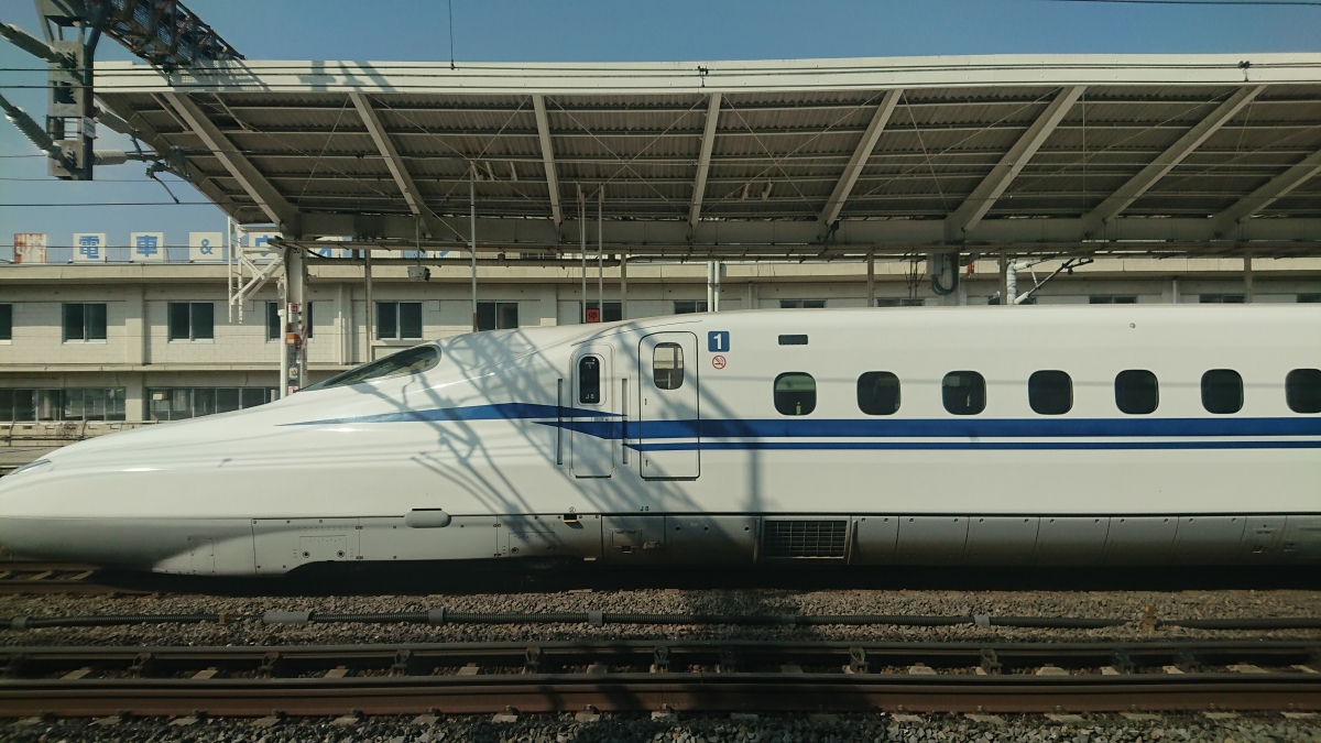 東海道新幹線N700S:フリー写真素材(米原駅)