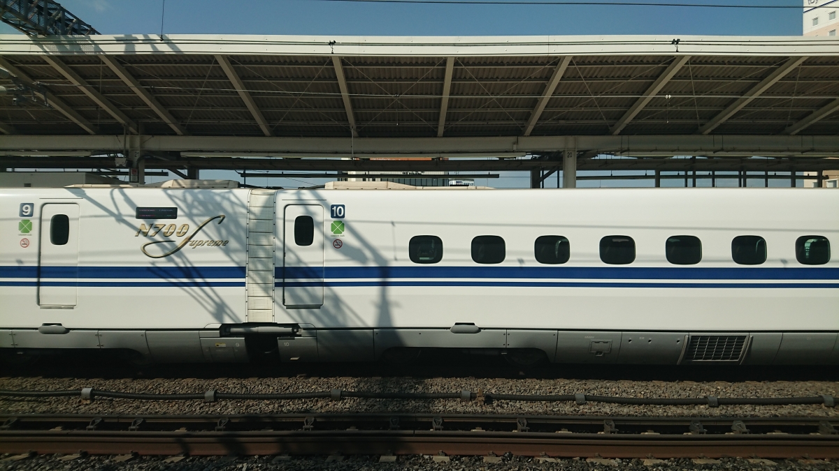 東海道新幹線N700S:フリー写真素材